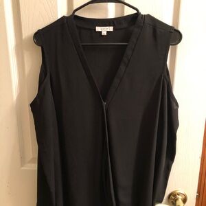 Black Cold Shoulder Blouse with Long Sleeves